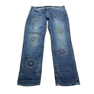 Brockenbow Jeans Women's Size 30 Charlotte Boyfriend Ceremony Beaded (35x29.5)